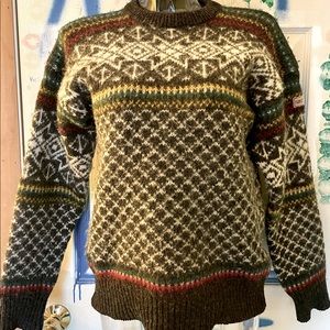 Wool Norwegian knit sweater